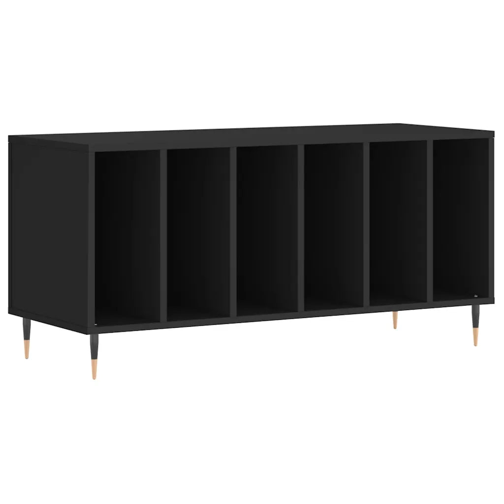 Mobile Porta Dischi Nero 100x38x48 cm in Legno Multistrato CFW8473446
