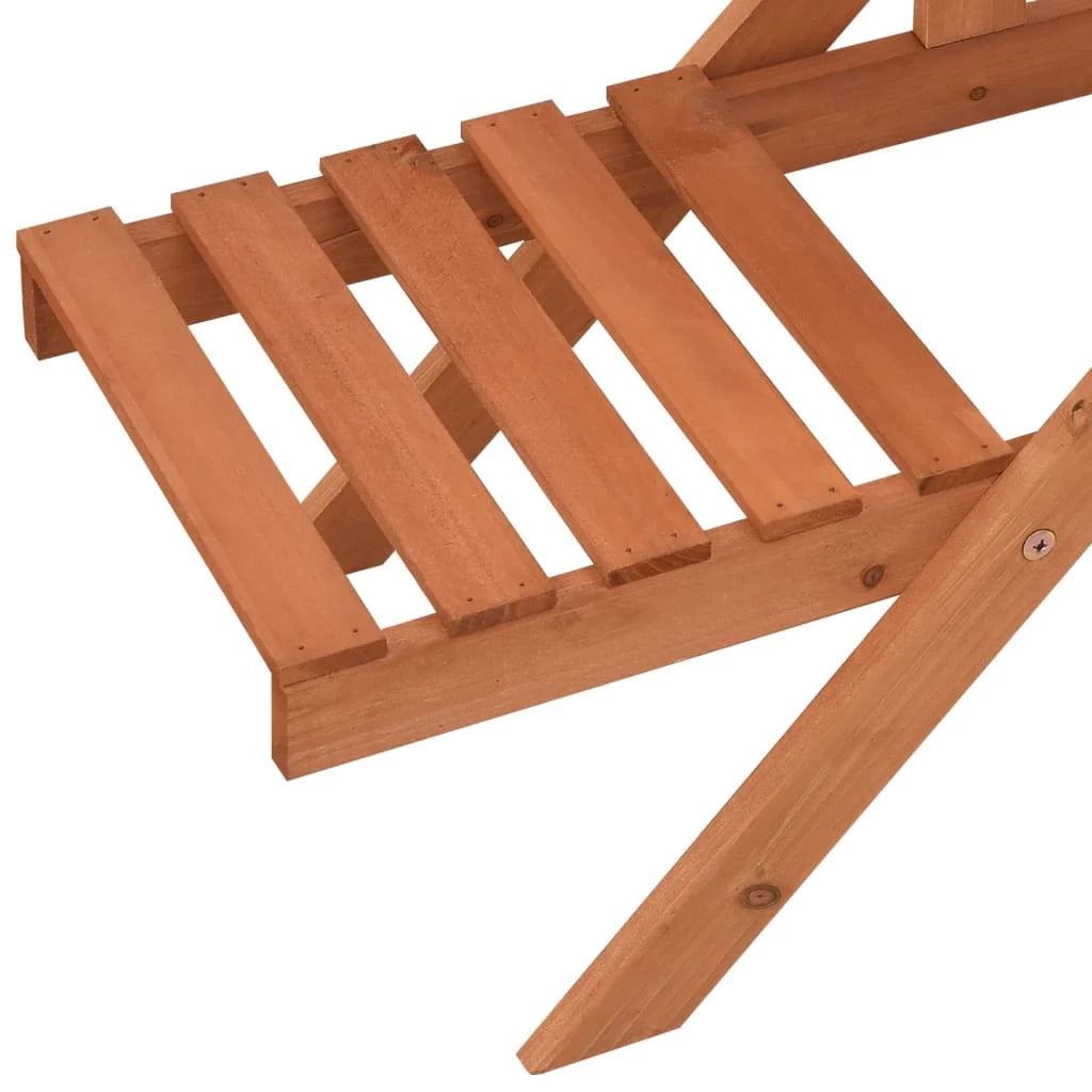 Portavasi mobiletto portafiori 83 x 25 x 132 cm legno massello di abete arancione 02_0045166