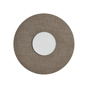 Solaris Applique da Parete Bianca con Paralume Tortora 12W 3000K CRI90 IP20 - Rossini Group, Illuminazione LED di Design per Interni