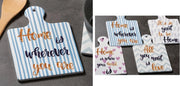 Sottopentole in ceramica decorato appendibile 4 Decori