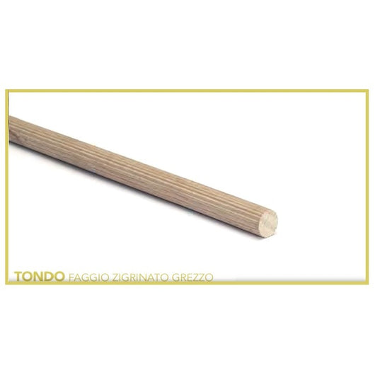 BASTONE ZIGRINATO D.0.8X100CM IN LEGNO DURO
