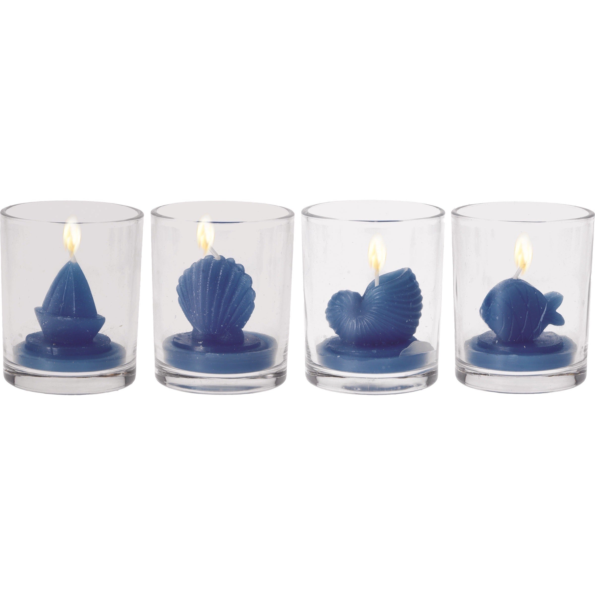 CANDELA IN VASETTO D.6XH7.5CM IN 3 COLORI