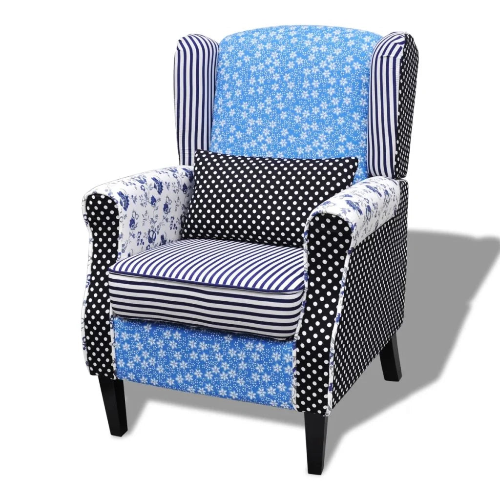 Poltrona poltrona divano club design per soggiorno con tessuto patchwork 1102039/3