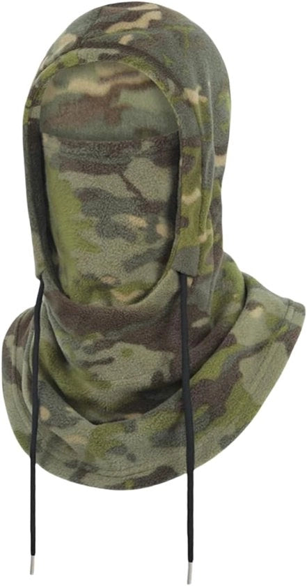 Balaclava Skimask per l'inverno, adatto per uomini e donne durante la bicicletta, sci, snowboard, mimetica (53*34cm)