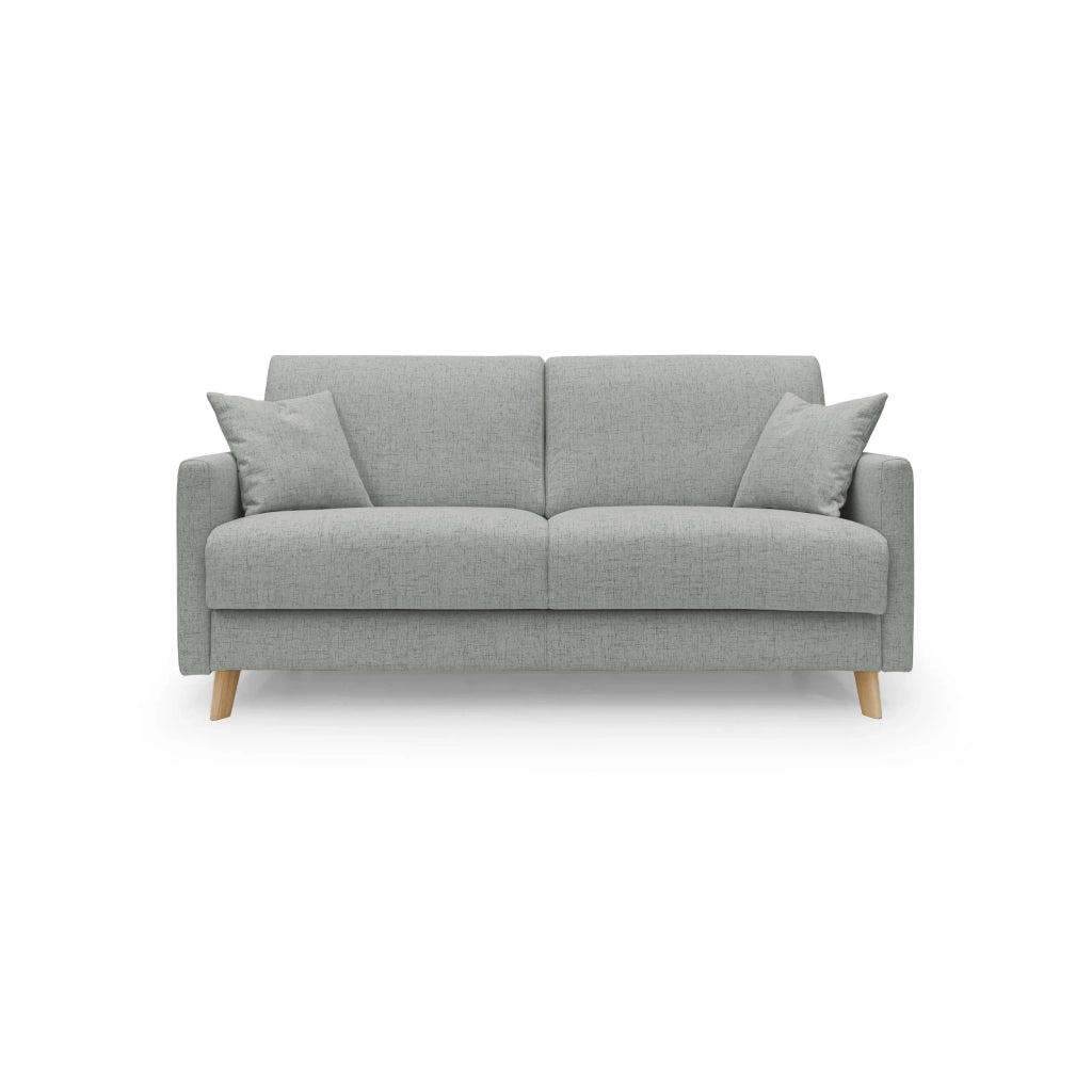 Edgar Divano letto matrimoniale in tessuto felis impermeabile T03 180 cm (mat. 140x197) grigio chiaro