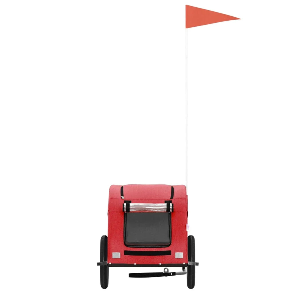Rimorchio/carrello per animali domestici rosso 02_0044349