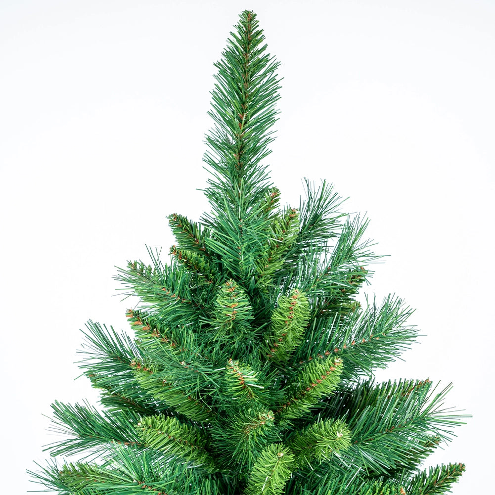 Albero di Natale Verde Canberra 240 cm Foltissimo con 1586 Punte Rami Innesto