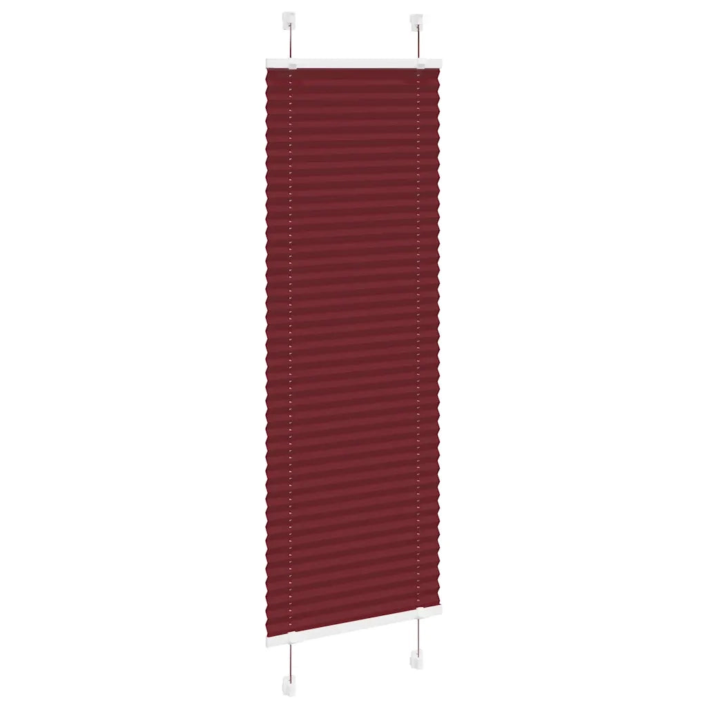 Tenda Plissettata Rosso Bordeaux 50x100 cm Larghezza Tessuto 4015218