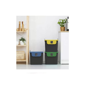 SET 3 PATTUMIERE RACCOLTA DIFFERENZIATA 30LT