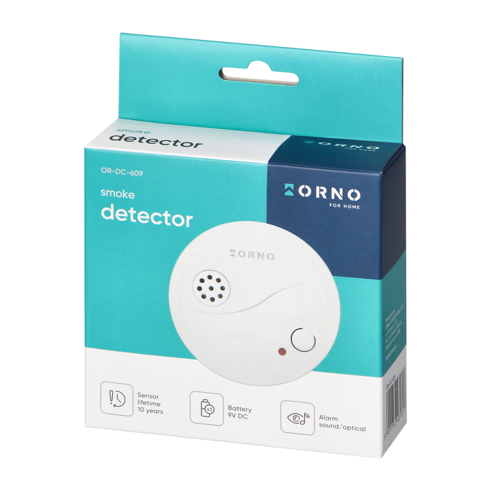 RILEVATORE DI FUMO A BATTERIA PER SICUREZZA CASA CON ALLARME ACUSTICO