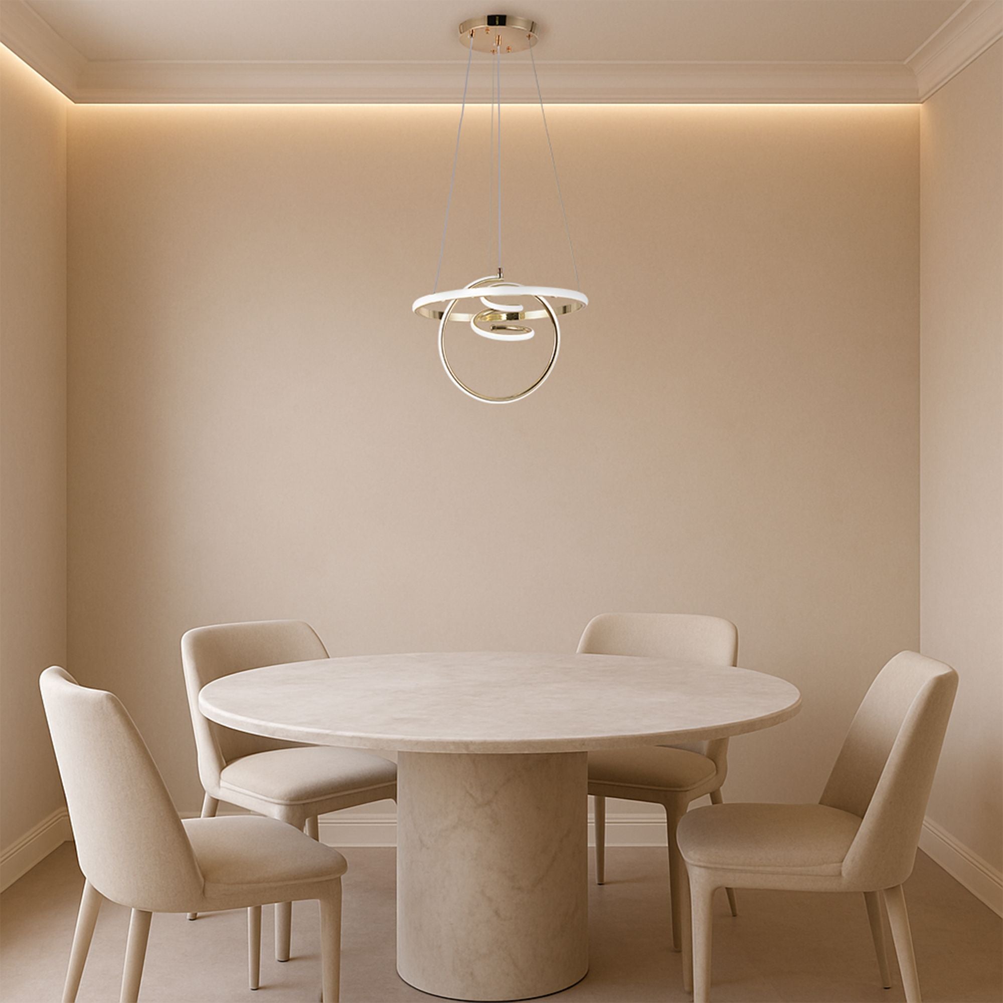 Lampada A Sospensione Led G066-cp Gold