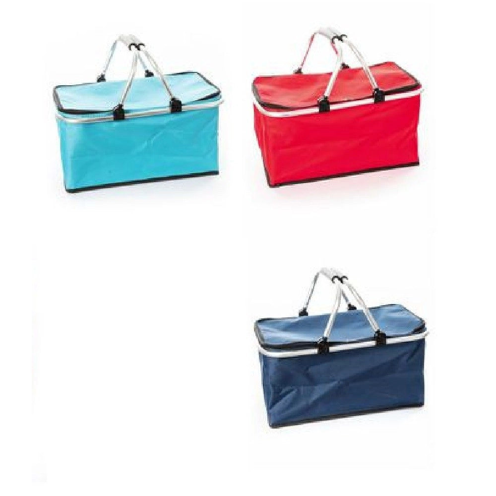 Trade Shop - Borsa Termica Cestino 31lt 47x28.5x38cm Con Maniglie Mare Spiaggia Campeggio 72635 -