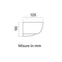 APPLIQUE DA PARETE BIANCA 1XE27 AGALE BELFIORE