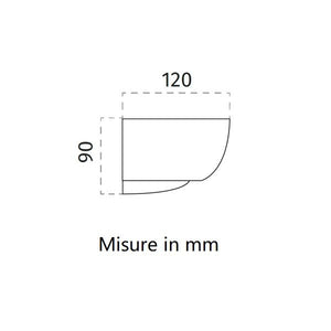 APPLIQUE DA PARETE BIANCA 1XE27 AGALE BELFIORE