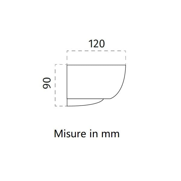 APPLIQUE DA PARETE BIANCA 1XE27 AGALE BELFIORE