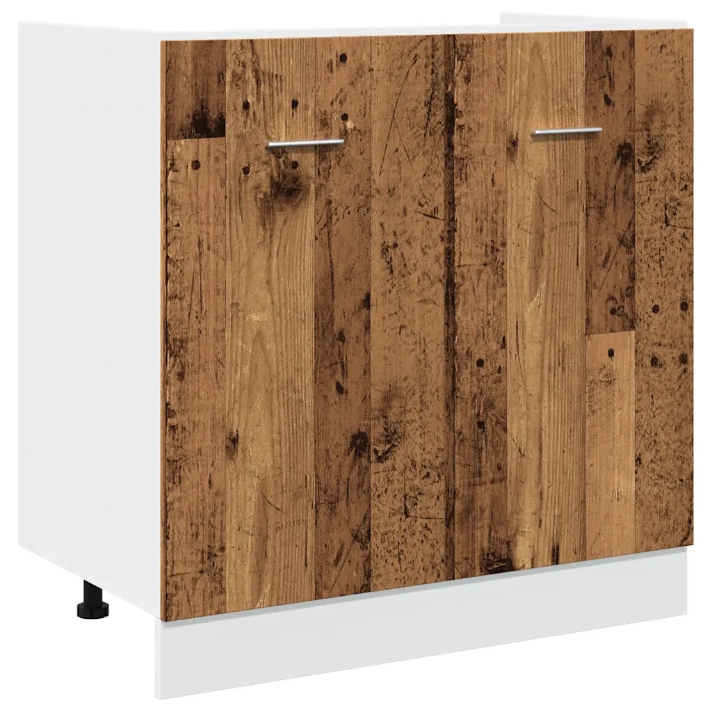 Set di Mobili da Cucina 7 pz Lyon Legno Antico in Truciolato 3328571