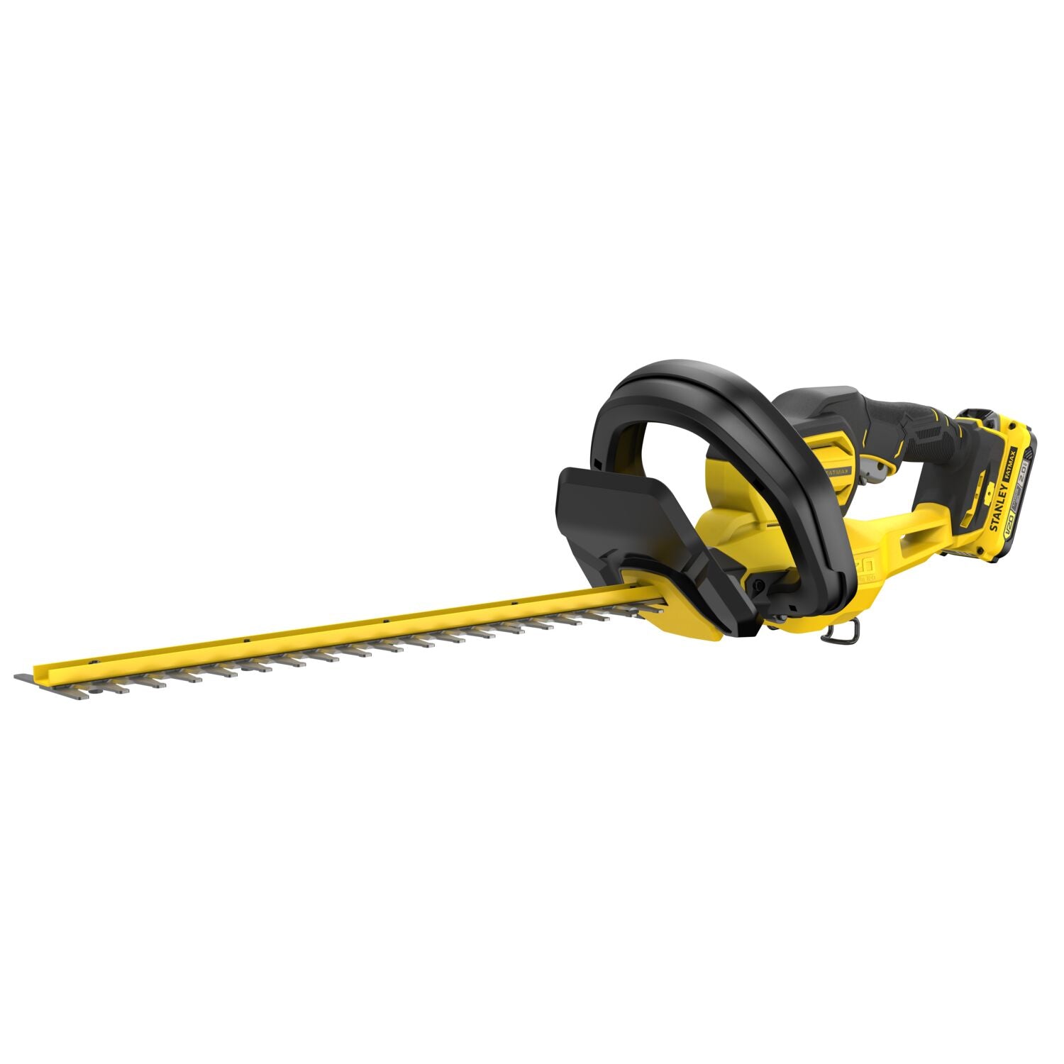Stanley Fatmax V20 SFMCHT650D1-QW – Tagliasiepi a batteria 18 V con lama 50 cm, batteria 2.0 Ah e caricabatterie