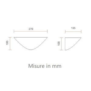 APPLIQUE DA PARETE BIANCA 1XE27 EKA BELFIORE