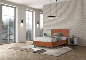 Letto 1 Piazza e Mezzo 120x190 cm Senza Rete Adele Labirinto 04 Arancione