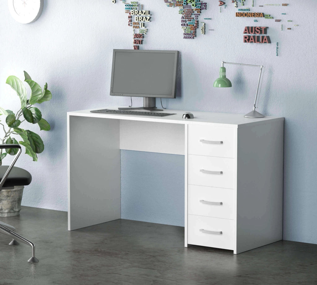 Scrivania Moderna con cassetto in Legno Composito cm 120x70x50 - NIKOLAS