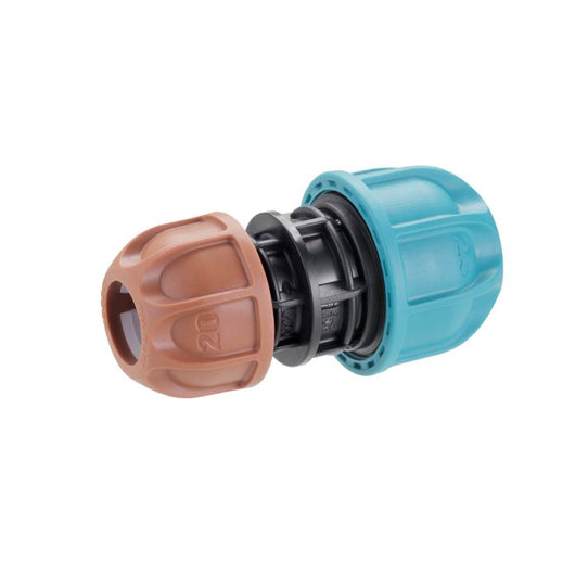 RACCORDO CLABER CONGIUNZIONE TUBI IRRIGAZIONE POLIETILENE DA DIAMETRO 20 A 25 MM
