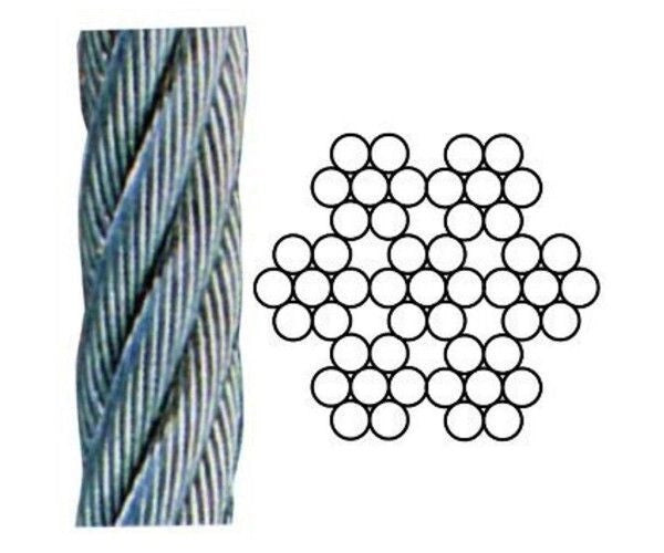 Blinky Funi in Acciaio Inox 49 Fili Aisi 316 100mt Diametro 4mm