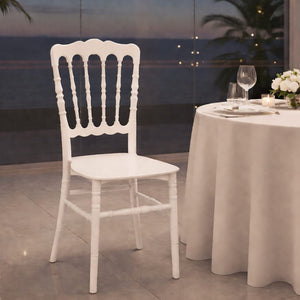 Sedia napoleon in plastica bianca modello rinforzato