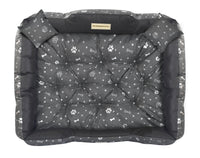 AIO FACTORY 115x95 cm KINGDOG Letto per cani impermeabile personalizzabile Silver Bones