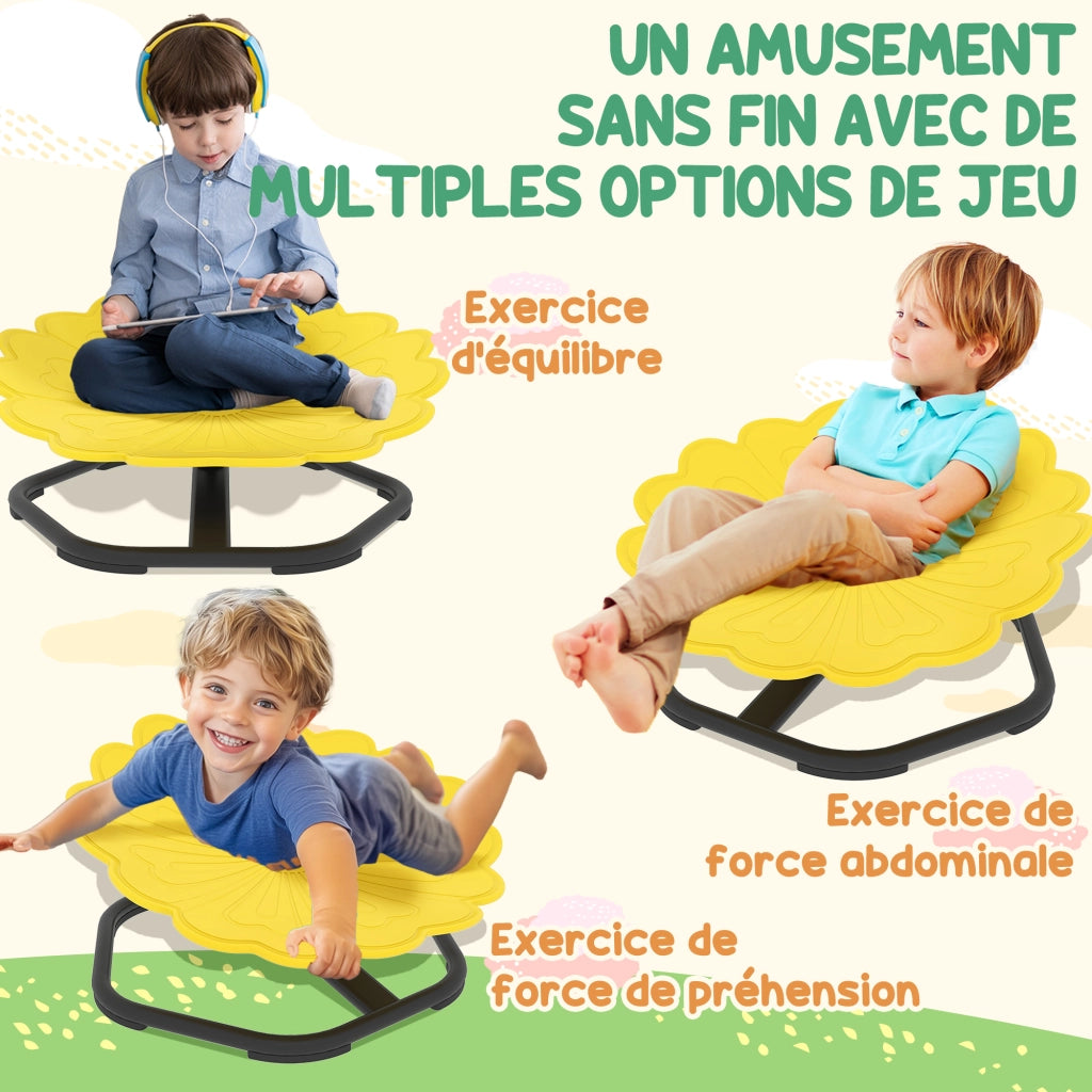 Sedia girevole per bambini ¨C zephmum ¨C giallo