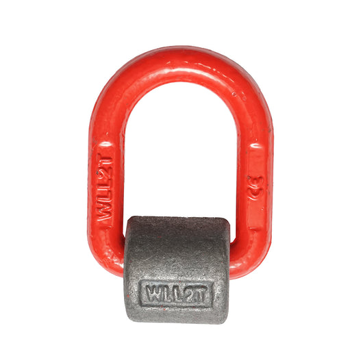 Ancoraggio saldabile/anello di sollevamento con molla, carico massimo supportato 2 tonnellate