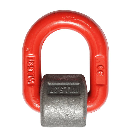 Ancoraggio/anello di sollevamento saldabile con molla, carico massimo supportato 5,3 tonnellate