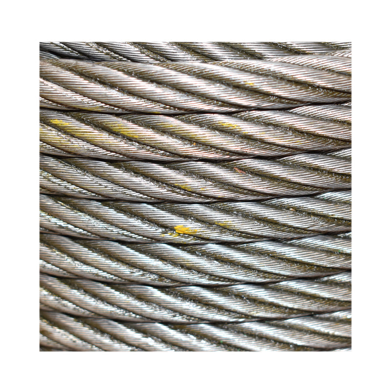 Cavo per verricello in acciaio 6x37 Ø 14mm con anima tessile 50m/rotolo