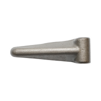 Cerniera saldabile per rimorchio auto 122x27x14mm