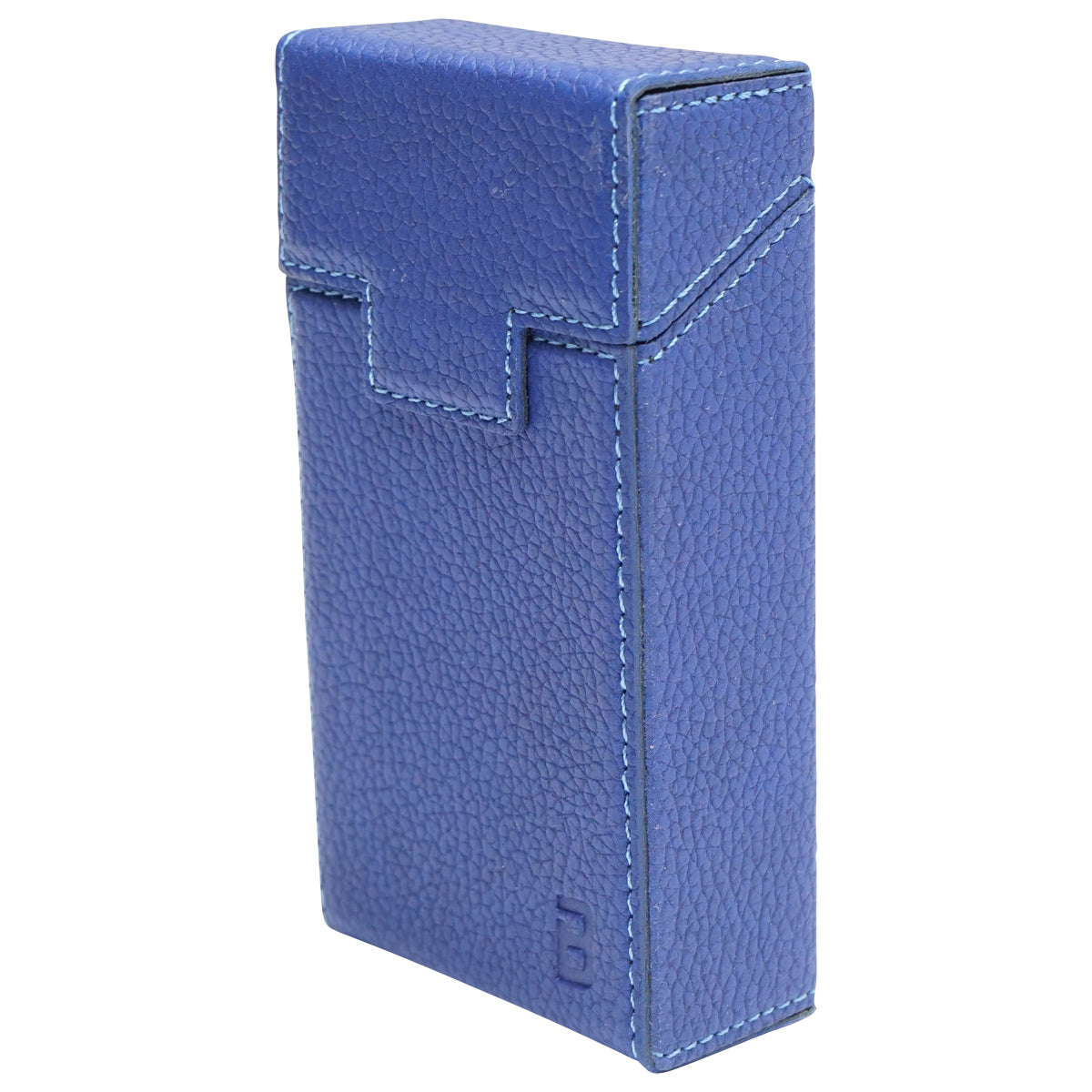 Custodia in pelle blu per pacchetto di sigarette P21