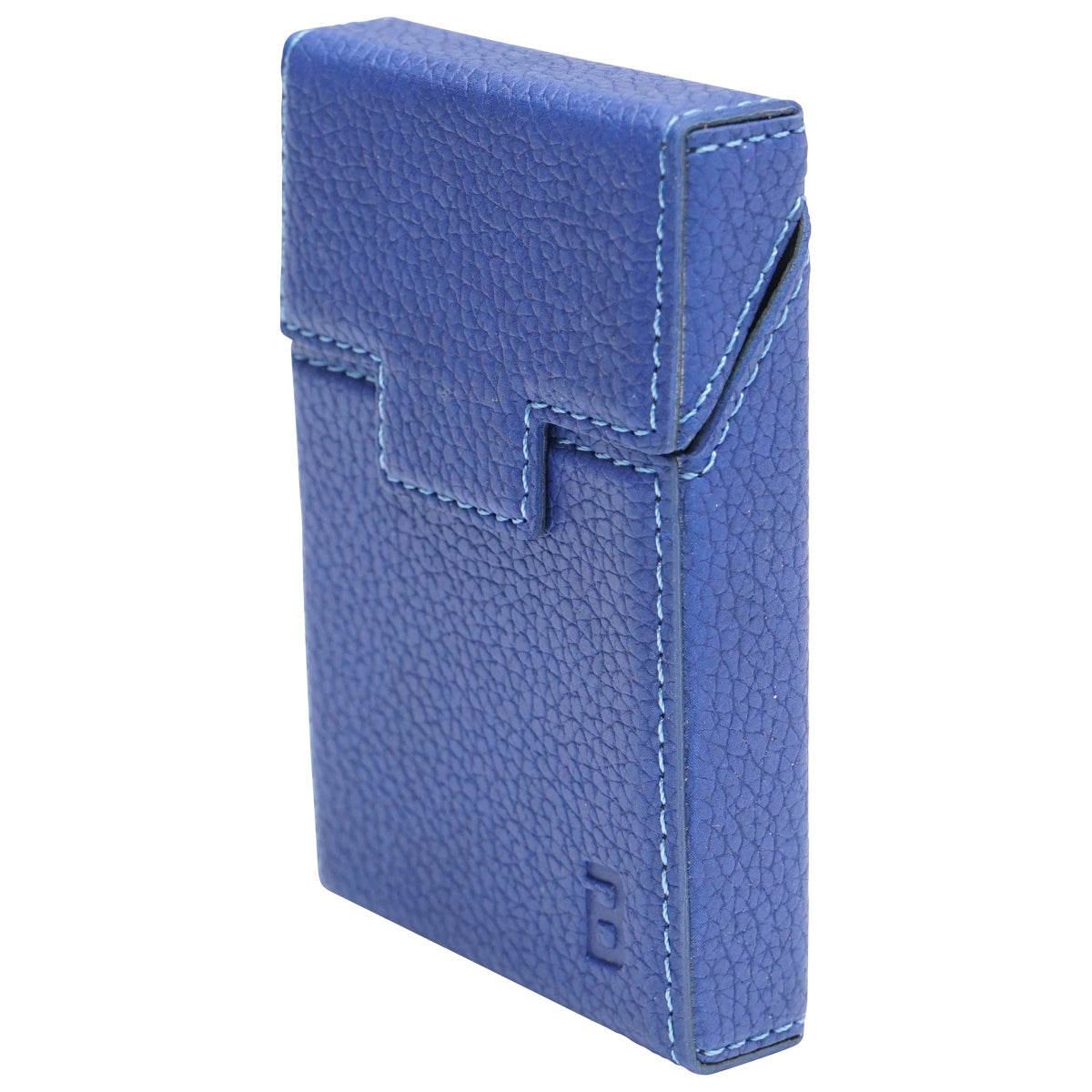 Custodia in pelle blu per pacchetto di sigarette P24