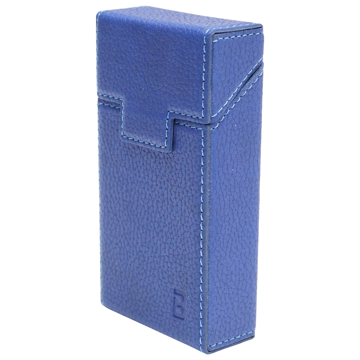 Custodia in pelle blu per pacchetto di sigarette P25