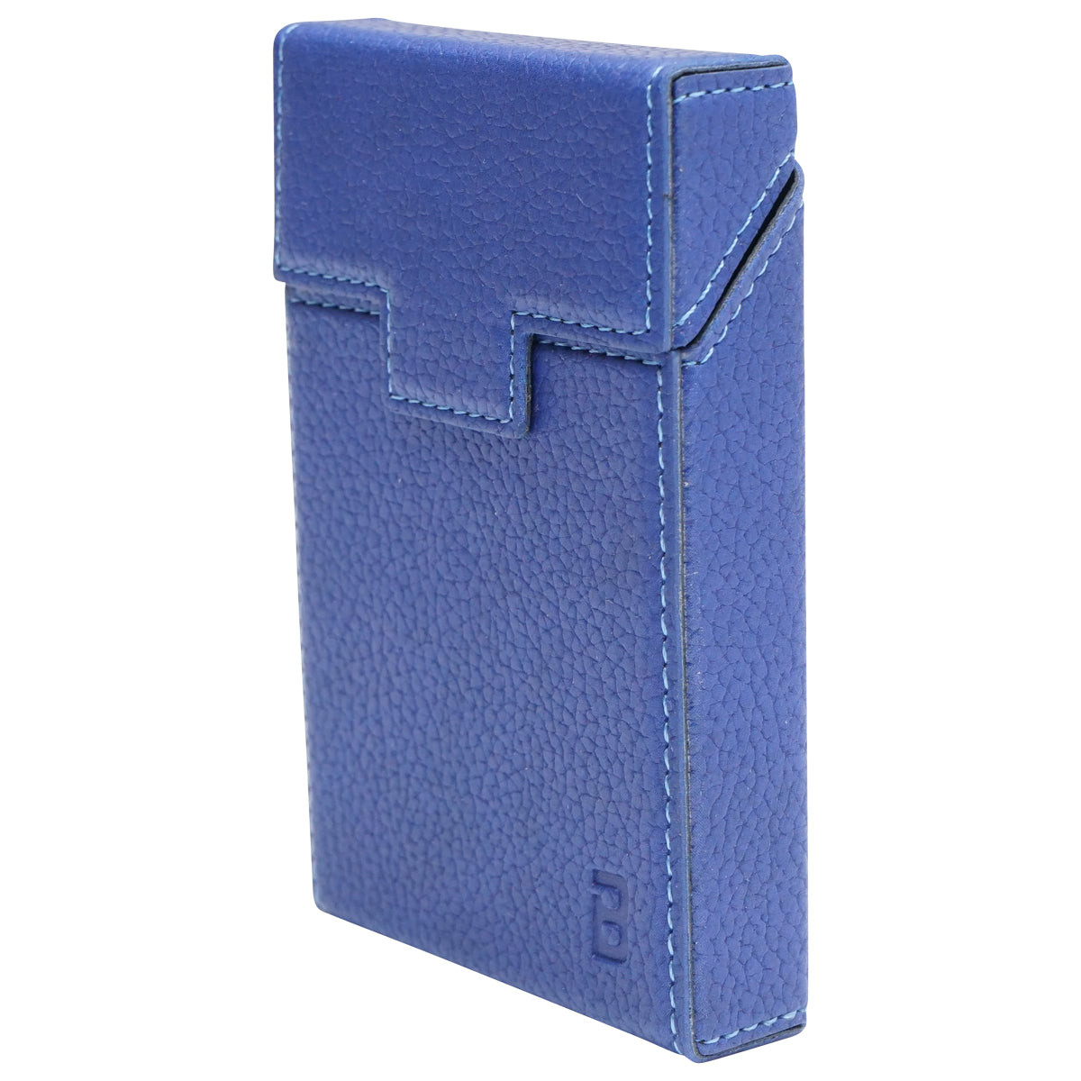 Custodia in pelle blu per pacchetto di sigarette P27