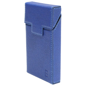 Custodia in pelle blu per pacchetto di sigarette P34