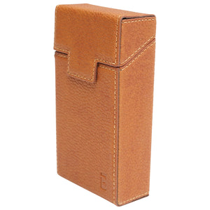 Custodia in pelle marrone per pacchetto di sigarette P21