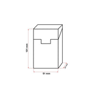 Custodia in pelle marrone per pacchetto di sigarette P25