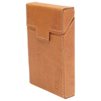Custodia in pelle marrone per pacchetto di sigarette P27