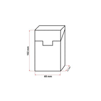 Custodia in pelle marrone per pacchetto di sigarette P27