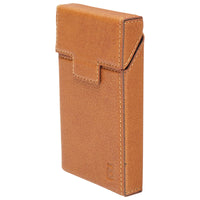 Custodia in pelle marrone per pacchetto di sigarette P34