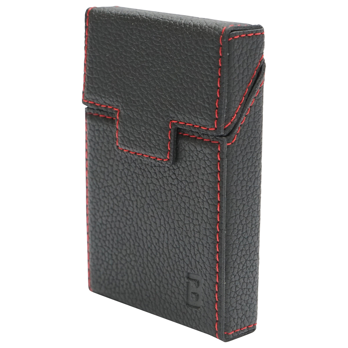 Custodia in pelle nera per pacchetto di sigarette P24