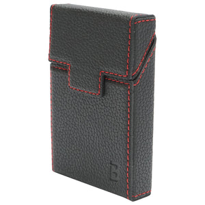 Custodia in pelle nera per pacchetto di sigarette P24