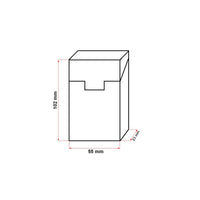 Custodia in pelle rossa per pacchetto di sigarette P21