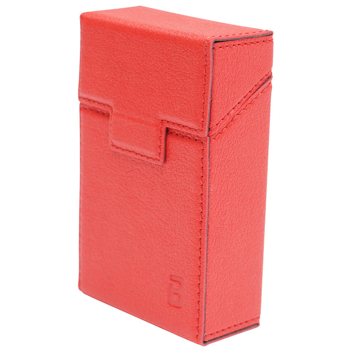 Custodia in pelle rossa per pacchetto di sigarette P22