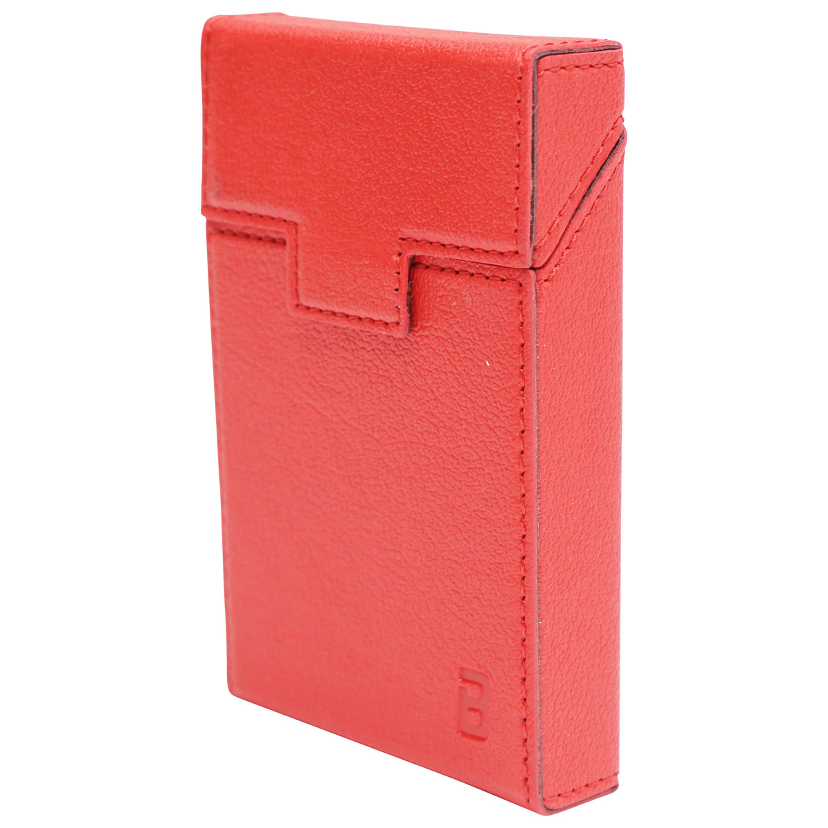 Custodia in pelle rossa per pacchetto di sigarette P27