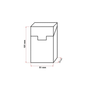 Custodia nera in pelle per pacchetto di sigarette P25