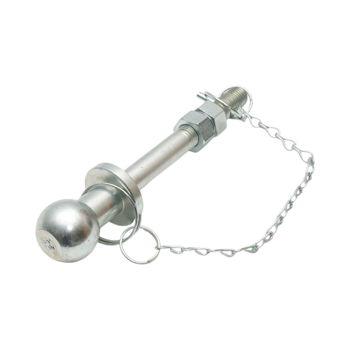 Dado per occhiello di traino 50mm, filettatura M22, lunghezza 275mm con catena e sicurezza